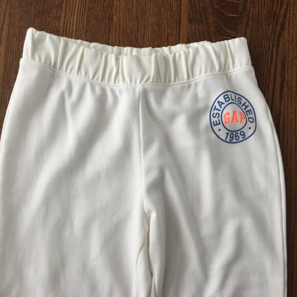 ❤️4/$20 GAP white sweat pants/joggers sz M - Picture 4 of 6
